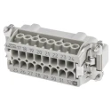 HARTING Heavy Duty Power Connector Insert, 16A, Han E Series Male, 16 Contacts 09330162611