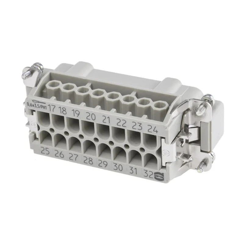 HARTING Heavy Duty Power Connector Insert, 16A, Han E Series Male, 16 Contacts 09330162611