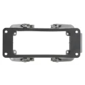 HARTING Han B Range Heavy Duty Power Connector Housing, Bulkhead Mount, Die Cast Aluminium, IP65, Size 16B 09300160301