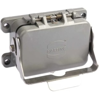 HARTING Han B Range Heavy Duty Power Connector Housing, Die Cast Aluminium, Bulkhead Mount, IP65, 1 Lever 09300480301