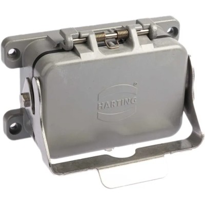 HARTING Han B Range Heavy Duty Power Connector Housing, Die Cast Aluminium, Bulkhead Mount, IP65, 1 Lever 09300480301