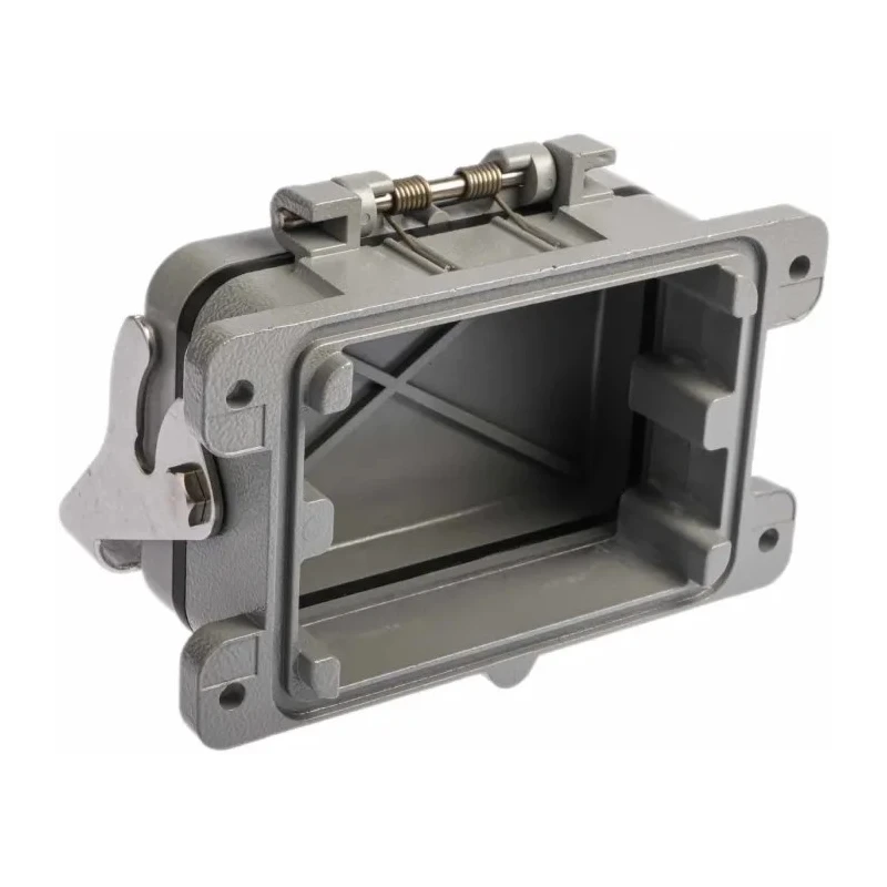 HARTING Han B Range Heavy Duty Power Connector Housing, Die Cast Aluminium, Bulkhead Mount, IP65, 1 Lever 09300480301