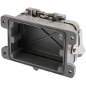 HARTING Han B Range Heavy Duty Power Connector Housing, Die Cast Aluminium, Bulkhead Mount, IP65, 1 Lever 09300480301
