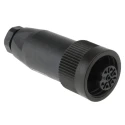 binder Circular Connector, 7 Contacts, Socket Female, Cable Mount, 10A 250V, IP65/IP67, Straight, Solder Termination RD24