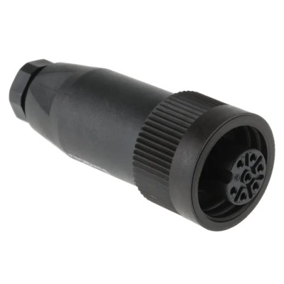 binder Circular Connector, 7 Contacts, Socket Female, Cable Mount, 10A 250V, IP65/IP67, Straight, Solder Termination RD24