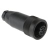 binder Circular Connector, 7 Contacts, Socket Female, Cable Mount, 10A 250V, IP65/IP67, Straight, Solder Termination RD24