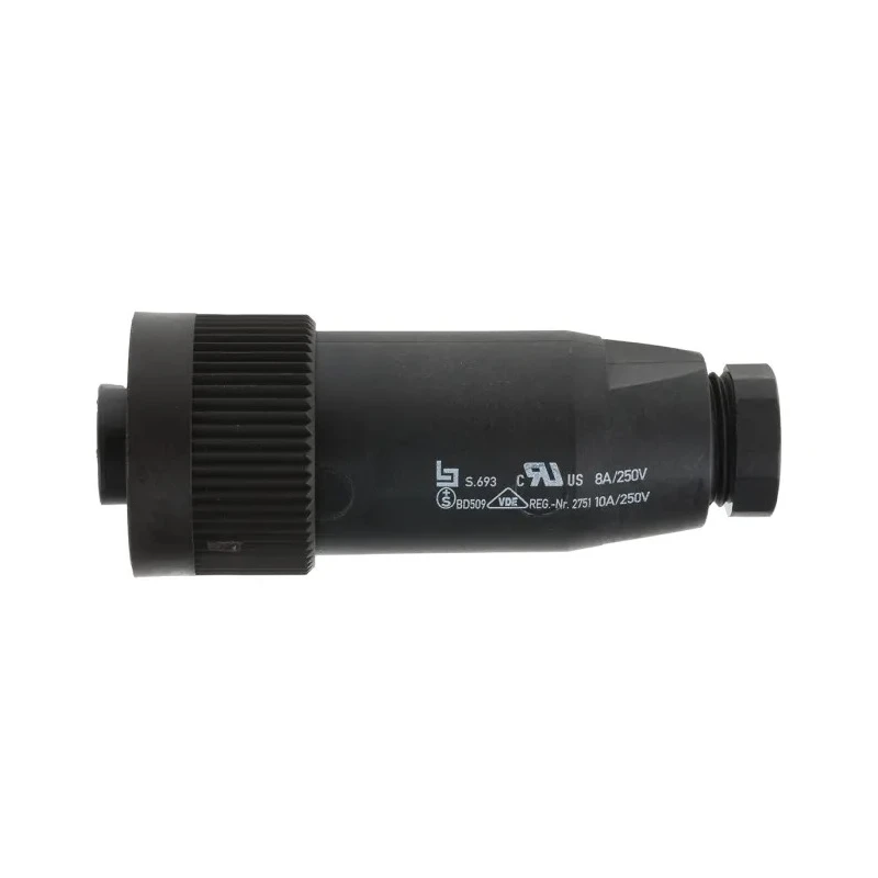 binder Circular Connector, 7 Contacts, Socket Female, Cable Mount, 10A 250V, IP65/IP67, Straight, Solder Termination RD24