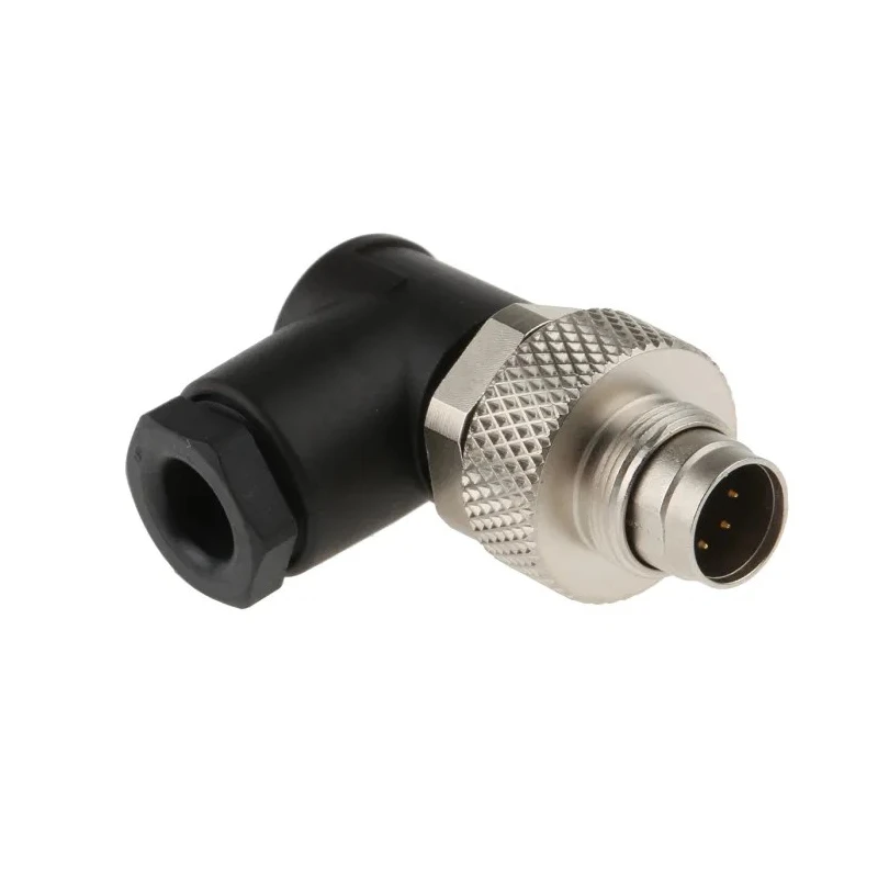 binder Circular Connector M9 Plug, 7 Contacts, Angled Cable IP67 1A 125V Polyamide Male 712 Series 99-0421-70-07