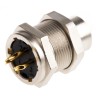 binder Circular Connector 3 Contacts Panel Mount M9 Socket Male IP40 711 Series 09-0077-00-03