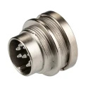 binder Circular Connector 8 Contacts Panel Mount M16 Socket Male IP40 680 Series 09-0473-00-08