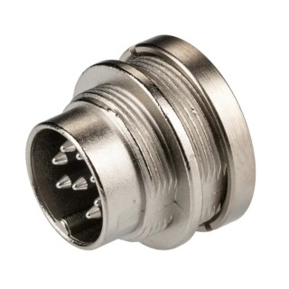binder Circular Connector 8 Contacts Panel Mount M16 Socket Male IP40 680 Series 09-0473-00-08