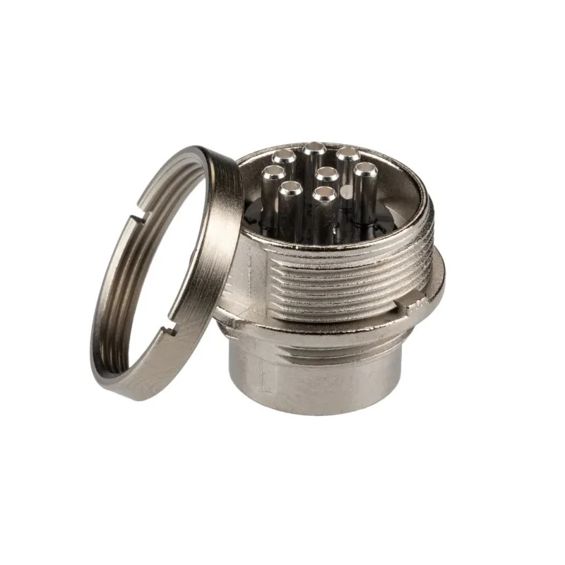 binder Circular Connector 8 Contacts Panel Mount M16 Socket Male IP40 680 Series 09-0473-00-08