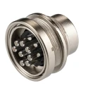 binder Circular Connector 8 Contacts Panel Mount M16 Socket Male IP40 680 Series 09-0473-00-08