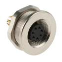Binder Circular Connector 7 Contacts Panel Mount, Socket, Female, M9, IP67, 712 Series 09-0424-00-07