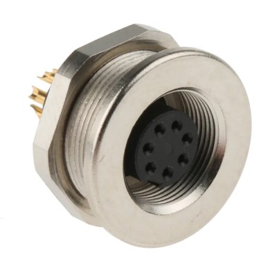 Binder Circular Connector 7 Contacts Panel Mount, Socket, Female, M9, IP67, 712 Series 09-0424-00-07