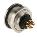 Binder Circular Connector 7 Contacts Panel Mount, Socket, Female, M9, IP67, 712 Series 09-0424-00-07