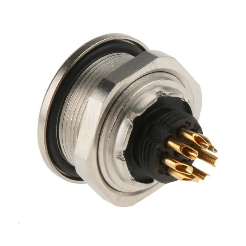 Binder Circular Connector 7 Contacts Panel Mount, Socket, Female, M9, IP67, 712 Series 09-0424-00-07