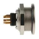 Binder Circular Connector 7 Contacts Panel Mount, Socket, Female, M9, IP67, 712 Series 09-0424-00-07