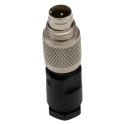 binder Circular Connector Plug, 3 Contacts, M9 Cable-Mount, IP67, 4A, 125V, Straight, Polyamide Housing 99-0405-00-03