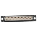 HARTING 37-Way D-Sub Straight Panel Mount Connector Female, Steel Housing, Gold-Plated Copper Alloy Contacts 09670374704