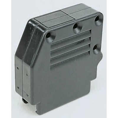 Amphenol Communications Solutions Thermoplastic Angled, Straight D-Sub Backshell, 9 Way Strain Relief 863093C09ALF