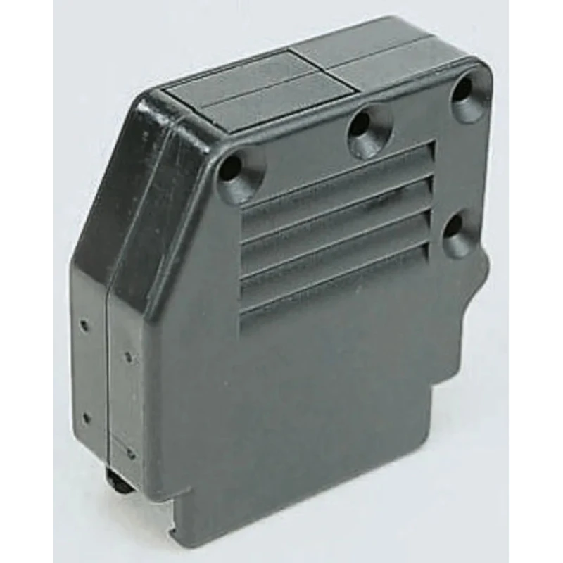 Amphenol Communications Solutions Thermoplastic Angled, Straight D-Sub Backshell, 9 Way Strain Relief 863093C09ALF