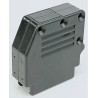 Amphenol Communications Solutions Thermoplastic Angled, Straight D-Sub Backshell, 9 Way Strain Relief 863093C09ALF