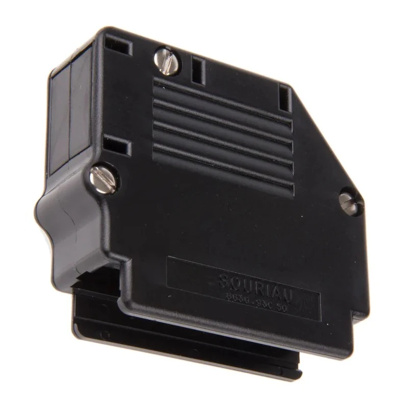 Amphenol Communications Solutions Thermoplastic Angled, Straight D-Sub Backshell, 50 Way Strain Relief 863093C50ALF
