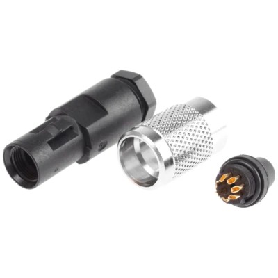 binder  Circular Connector 7 Contacts, Cable Mount, M9, Female Socket, IP67, 125V, 1A, Nylon Housing, 712 Series