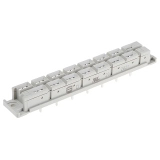 HARTING DIN 41612 Connector 15 Way, 10.16 mm Pitch, 2 Row, Straight, Female, Solder, H15 Type, Silver-Plated 09062152821