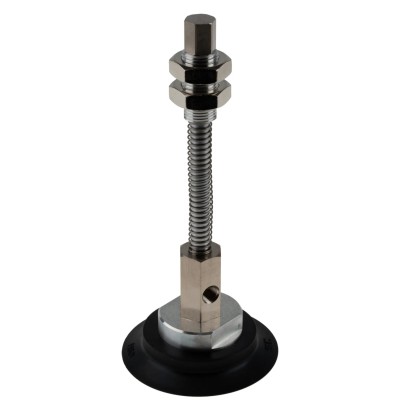 SMC Heavy Duty Nitrile Rubber Suction Cup, 80 mm Pad Diameter, M8 Male Connection, Flat Buffer, Lateral ZPX80HNJ50-B01-A18