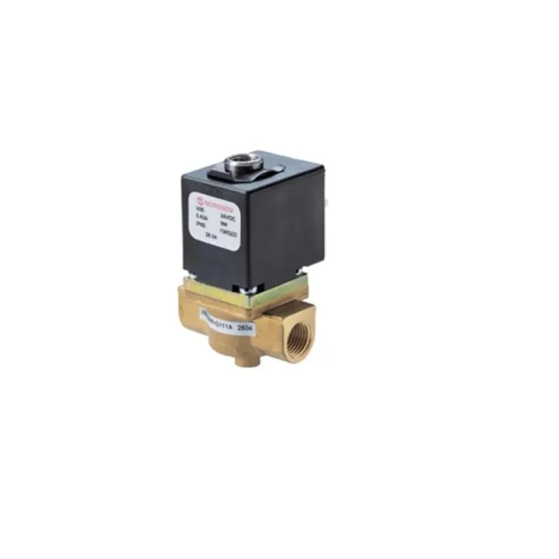Norgren Pneumatic Solenoid Valve 2/2 Solenoid/Spring, G Thread, V05B286N-B438A, 120V AC, Brass Body, 1/4 Inch Port, 13 Bar