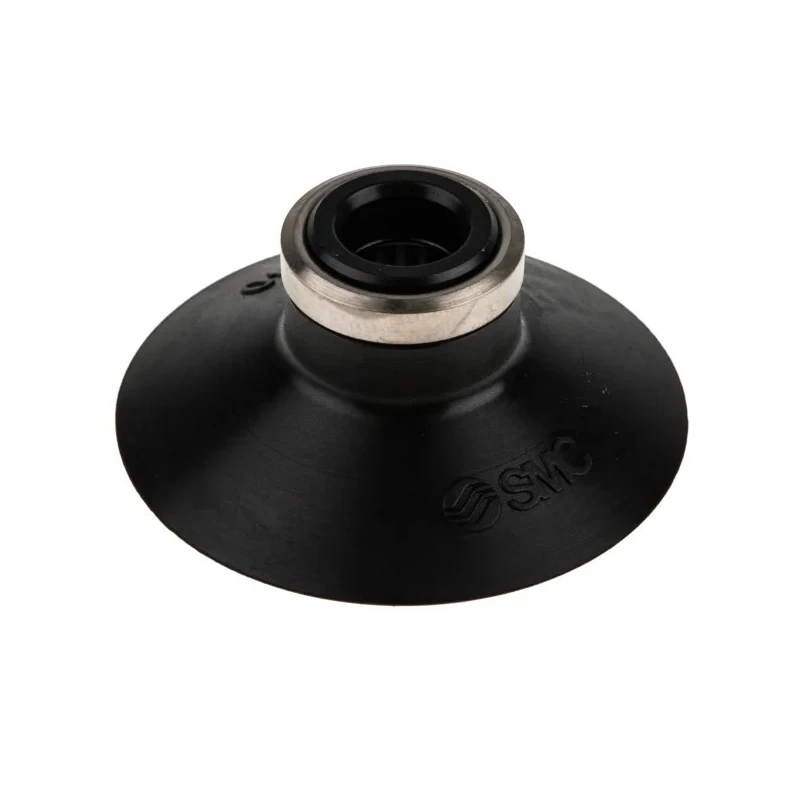 SMC 40 mm Flat Nitrile Rubber Suction Cup, Male/Female Thread, Barb, One-Touch Fitting ZP40CN