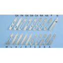 Keystone PCB Card Bracket Without Fixing Ears, Component Side, Nickel-Plated Steel 427-10041D