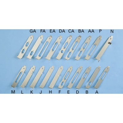 Keystone PCB Card Bracket Without Fixing Ears, Component Side, Nickel-Plated Steel 427-10041D