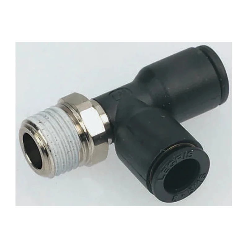 Legris LF3000 Series Male Pneumatic Fitting, 1/4 in R Thread, 8mm Push-In, Glass Reinforced Nylon, 
