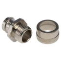 Adaptaflex Nickel-Plated Brass Conduit Fitting, 16 mm Nominal Size, M16 Thread, Silver, IP40, S 7TCA296010R0043 S16/M16/A