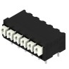Weidmüller LSF Series PCB Terminal Block, 6 Contacts, 3.81 mm Pitch, 1 Row, Push-in, 320V, 17.5A, Black 1824660000