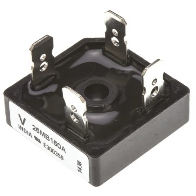 Vishay Bridge Rectifier 1600V 420A 4-Pin Single Phase Screw Mount D-34 VS-26MB160A