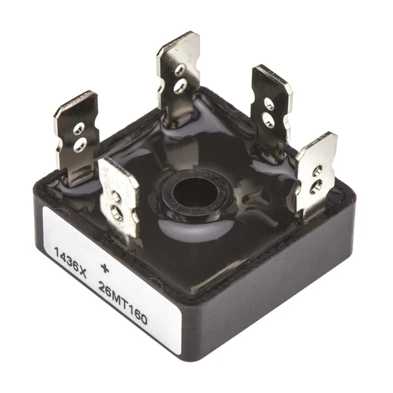 Vishay Bridge Rectifier Three Phase 1600V 375A 5-Pin D-63 Through Hole VS-26MT160