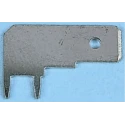 Keystone PC QUICK-FIT Black Uninsulated Male Spade Connector, Solder, 6.35 x 0.81 mm Tab Size 1266