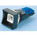 Saia-Burgess Push Button Switch Latching Panel 21 x 27 mm Cutout SPDT IP40 250V AC Rectangular TH511108601