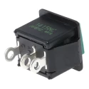 APEM 1400N Series Push Button Switch, Momentary, Panel Mount, 14.3 x 16.5 mm Cutout, SPDT, Green 1415NC GREEN