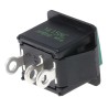 APEM 1400N Series Push Button Switch, Momentary, Panel Mount, 14.3 x 16.5 mm Cutout, SPDT, Green 1415NC GREEN