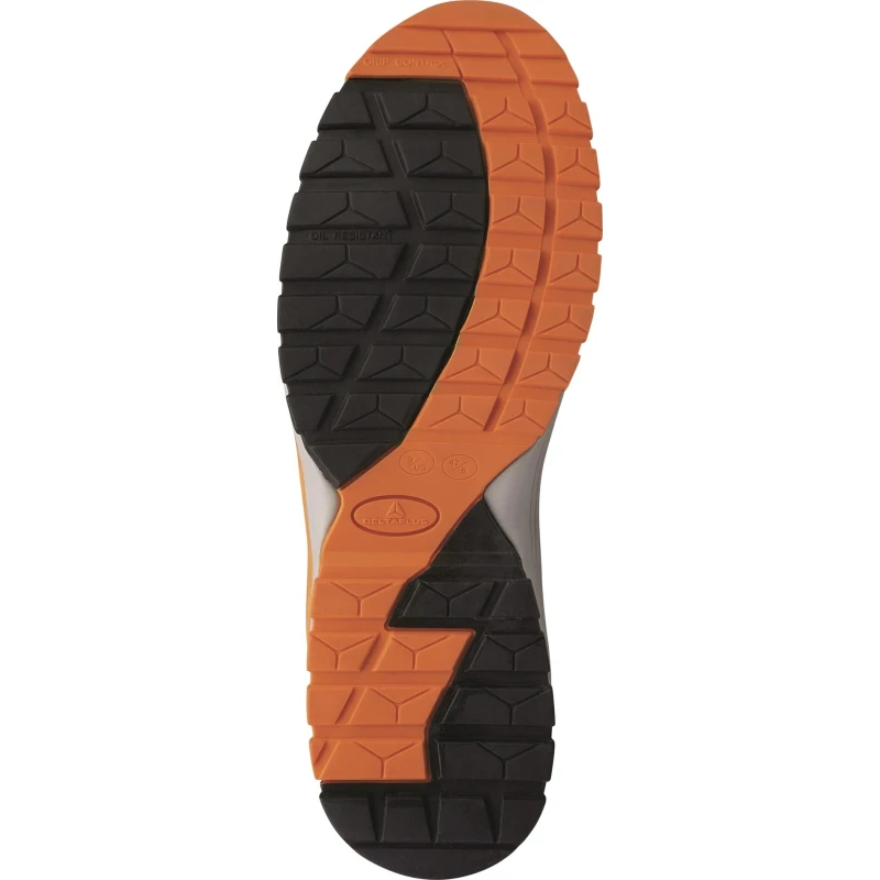 Delta Plus Brooklyn Men's Safety Trainer Orange/Black Composite Toe BROOKS3NO43, UK 9, EU 43
