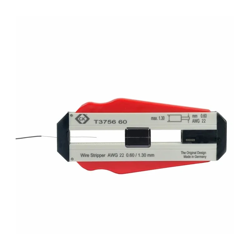 CK Single Core Insulated Wire Stripper, Stainless Steel, 0.6 mm Stripping Range, Insulated Handle, 98 mm Overall T3756 60