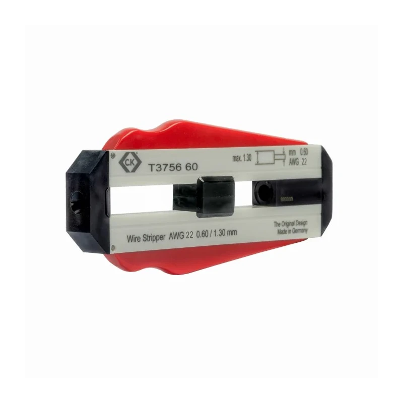 CK Single Core Insulated Wire Stripper, Stainless Steel, 0.6 mm Stripping Range, Insulated Handle, 98 mm Overall T3756 60
