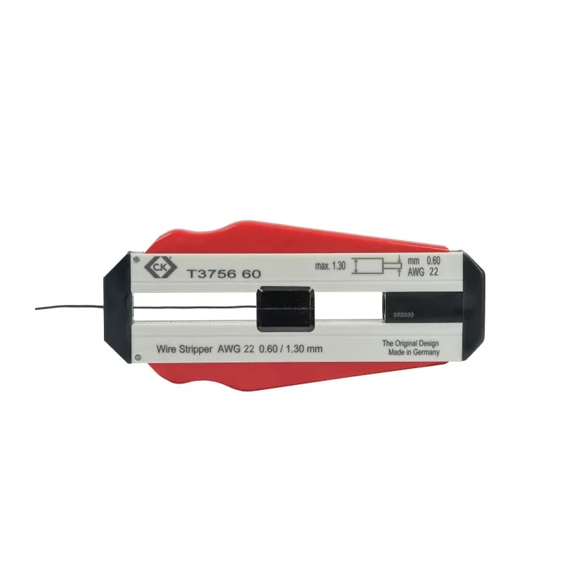 CK Single Core Insulated Wire Stripper, Stainless Steel, 0.6 mm Stripping Range, Insulated Handle, 98 mm Overall T3756 60