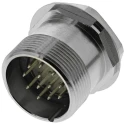 Lapp R Series 12-Pole Straight DIN Plug, Through Hole Male, 7.5A, 1.5kV, IP65, Copper Alloy, 50106202+00009159