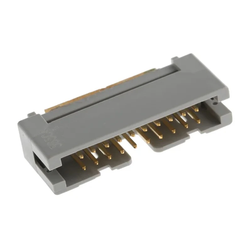 3M 20-Way IDC Connector Male for Cable, 2 Row, Shrouded, 2.54mm Pitch, Right Angle, 125V, 1A, 4620-6001
